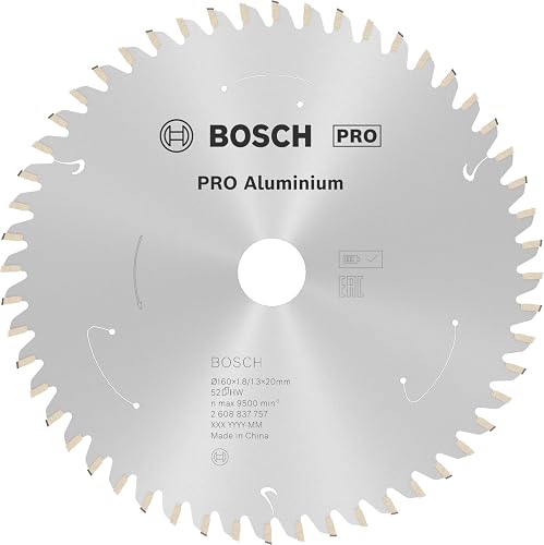 Bosch Professional Circular Saw Blade Standard (for Aluminium, 160 x 15.875 x 1.8 mm, 52 teeth; Accessories: Cordless Circular Saw)