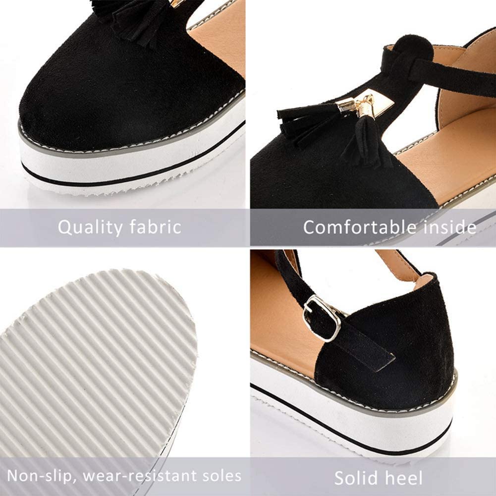 RXZCHH Sandali Scarpe estive da Donna Scarpe da Spiaggia comode ed Eleganti Romane con Cravatta con Nappa Sandali con Plateau da Donna all'aperto Infradito alla,05,37