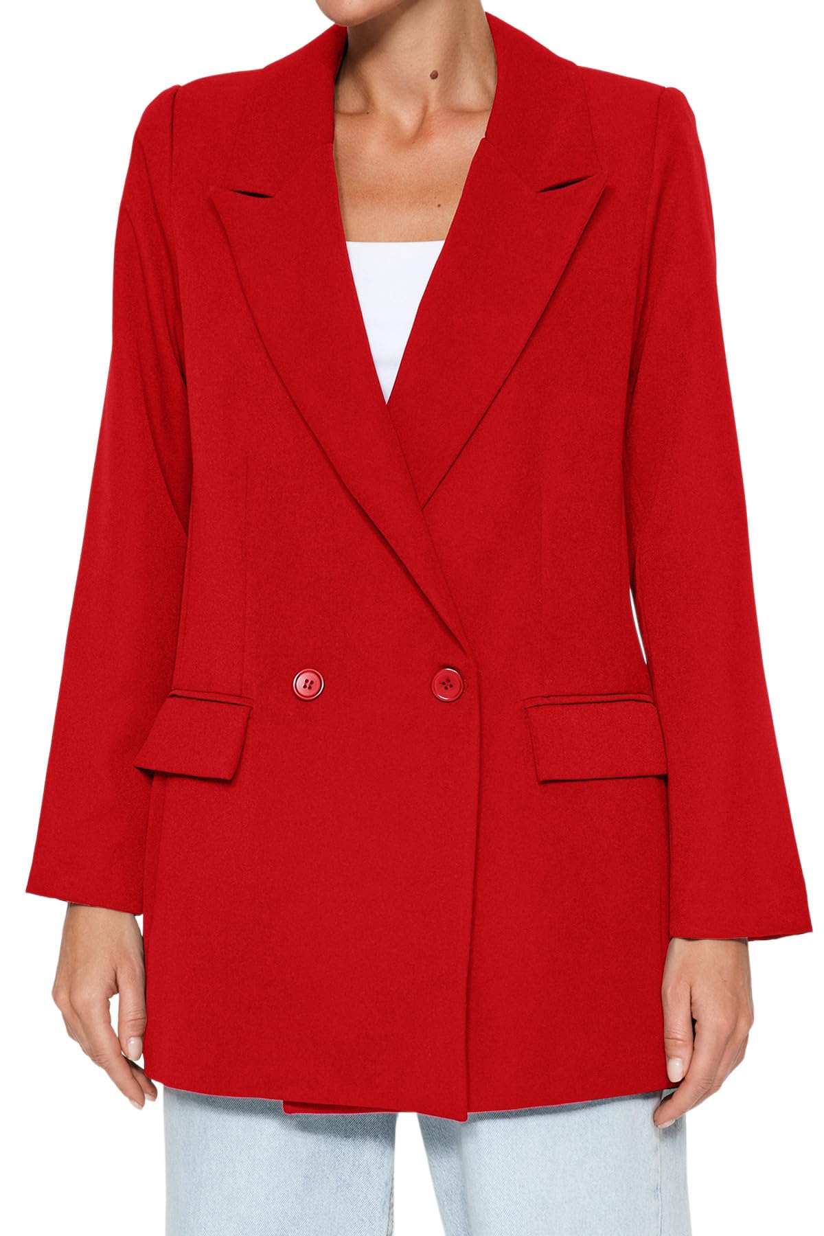 Trendyol Red Classic Jacket Giacca Classica Rossa, Rossa, Donna