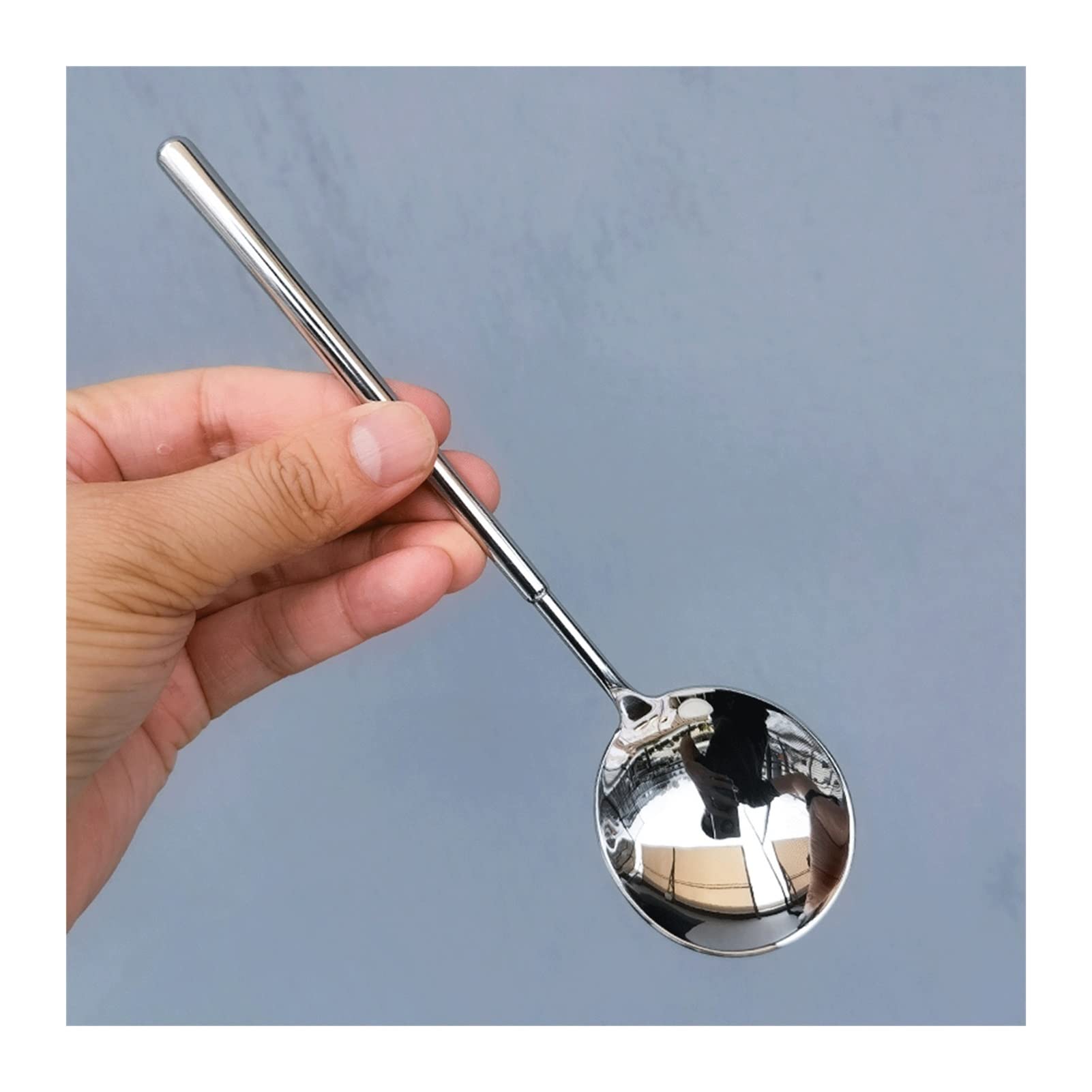 Set 8 Cucchiai In Acciaio Inox Colorati - Per Zuppa, Dessert, Lunghezza 17.5cm
