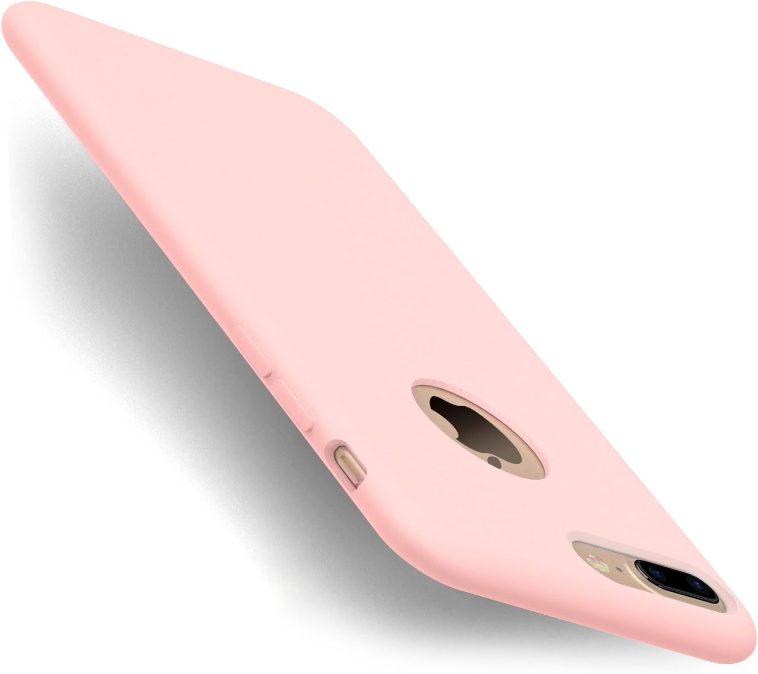 TORRAS iPhone 7 Plus Case/iPhone 8 Plus case, Liquid Silicone Rubber Slim Fit Soft Phone Case with Microfiber Cloth Lining Compatible with iPhone 7 Plus/iPhone 8 Plus, Pink