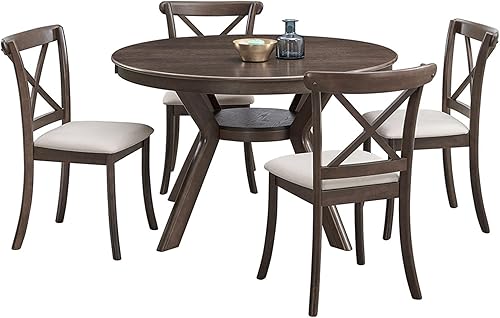 Miniatura 3 de Dining Chairs Set of 2, Table & Chair Sets, Modern Fabric Upholstered Kitchen Side Chairs, Cross Back Rubber Wood Farmhouse Dining Room Chairs with