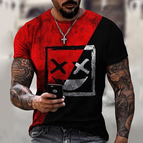 Miniatura 2 de Camiseta de manga corta con estampado de calavera callejera para hombre