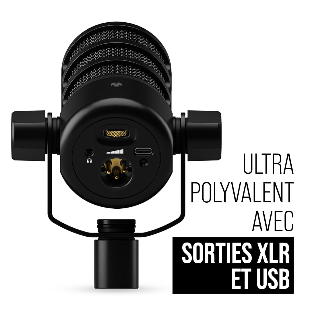 RØDE PodMic USB Microphone dynamique polyvalent de diffusion Avec connectivité XLR et USB pour les podcasts, le streaming, le jeu, la création musicale et de contenu (Noir)