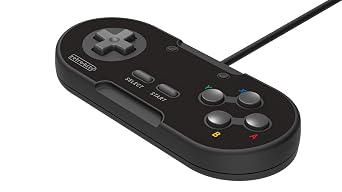 Retro-Bit Legacy 16 Wired USB Controller - Features Home, SS & ZL/ZR Buttons - for Switch, PC, MacOS, RetroPie, Raspberry Pi - Onyx