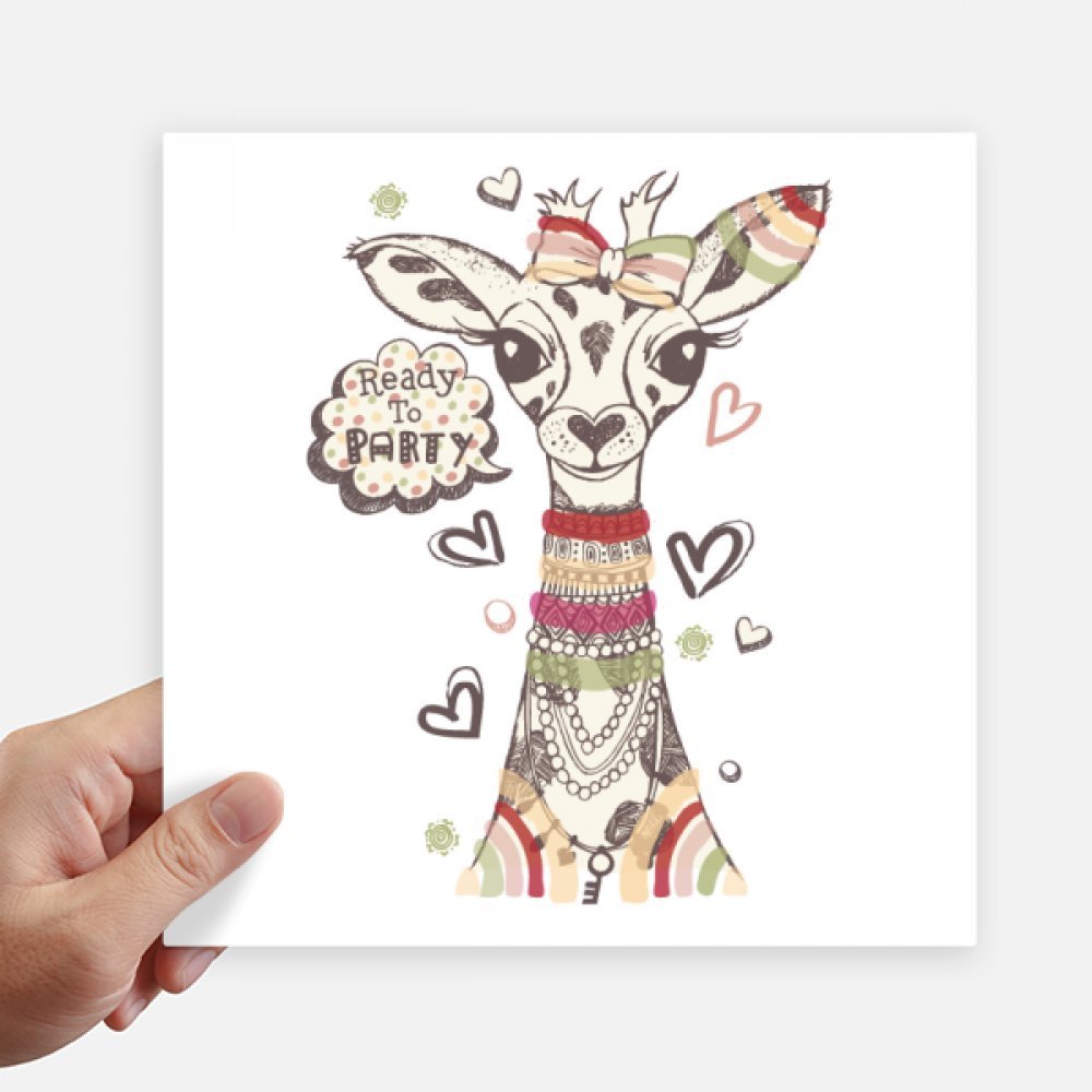 Sticker girafe pour retrouver votre valise et personnaliser un ordinateur