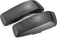 Vista 56 de Moto Onfire Alforja de tapas regulares para alforjas duras Harley Touring Street Glide 2014-2022 (whisky ámbar)