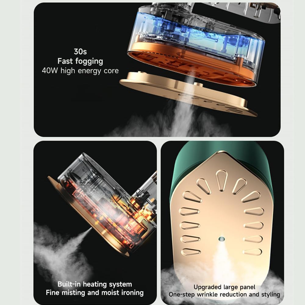 Plancha De Vapor Portátil De Viaje, Mini Vaporizador De Mano con Rotación De 180 Ropa, Acolchado, Costura Y Manualidades. Ideal para El Hogar Y Las Vacaciones. White