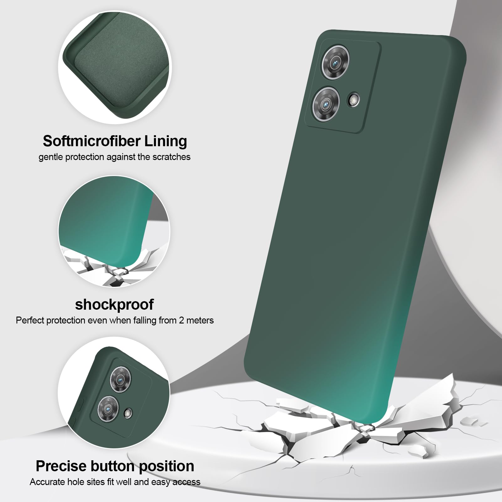 BORYA Coque Pour Motorola Edge 40 Neo, Antichoc Très Mince