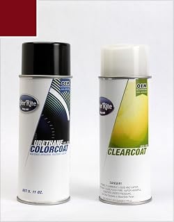 Aerosol Automotive Touch-up Paint for Honda Civic - Crimson Pearl Clearcoat R-543P - Color+Clearcoat Package