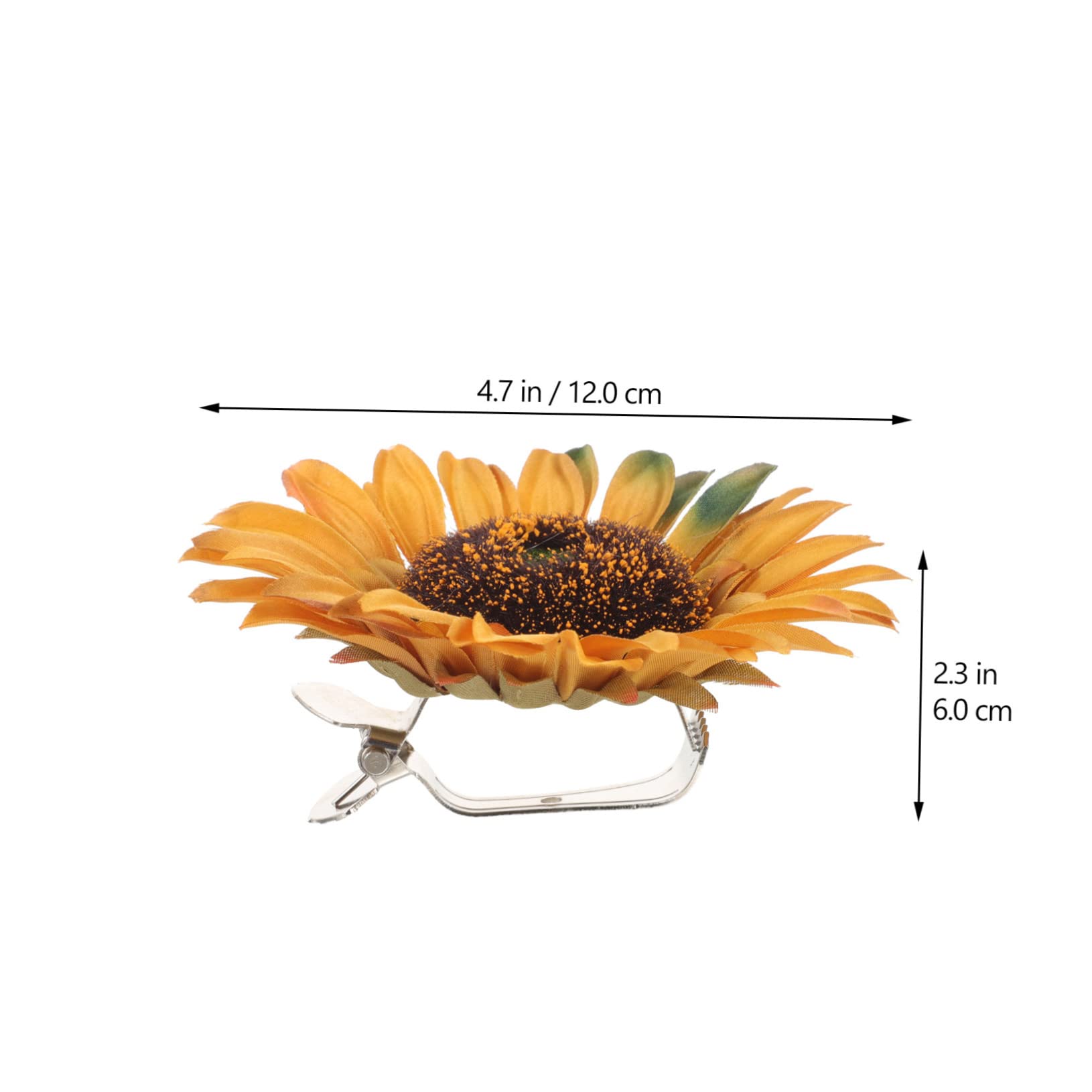 ABOOFAN 4 Sets Vorhang-Raffhalter Mit Sonnenblumen-Design Quasten Für Wohnzimmer Gardinenhalter Clips 2 Stück X 4