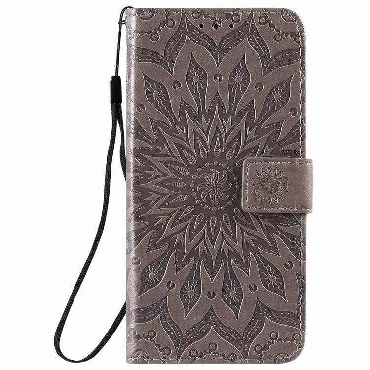 TELETEL Queen Series 3D Embossing Magnetic Closure Wallet Flip Case Cover for Samsung Galaxy F54 5G (Faux Leather|Grey)