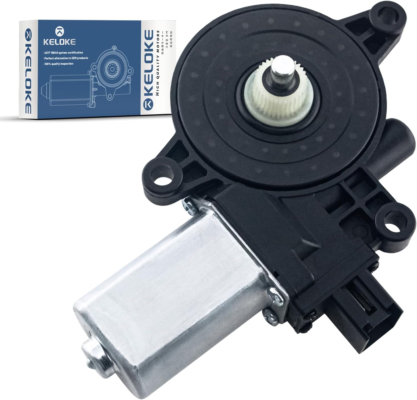 KELOKE Power Window Lift Motor Compatible with 2011-2014 Mazda 2/2010-2013 Mazda 3/2009-2018 Mazda 6/2013-2016 Mazda CX-5, Front Left Driver Side, Replace#D651-59-58XA 742-805 D6515958XB