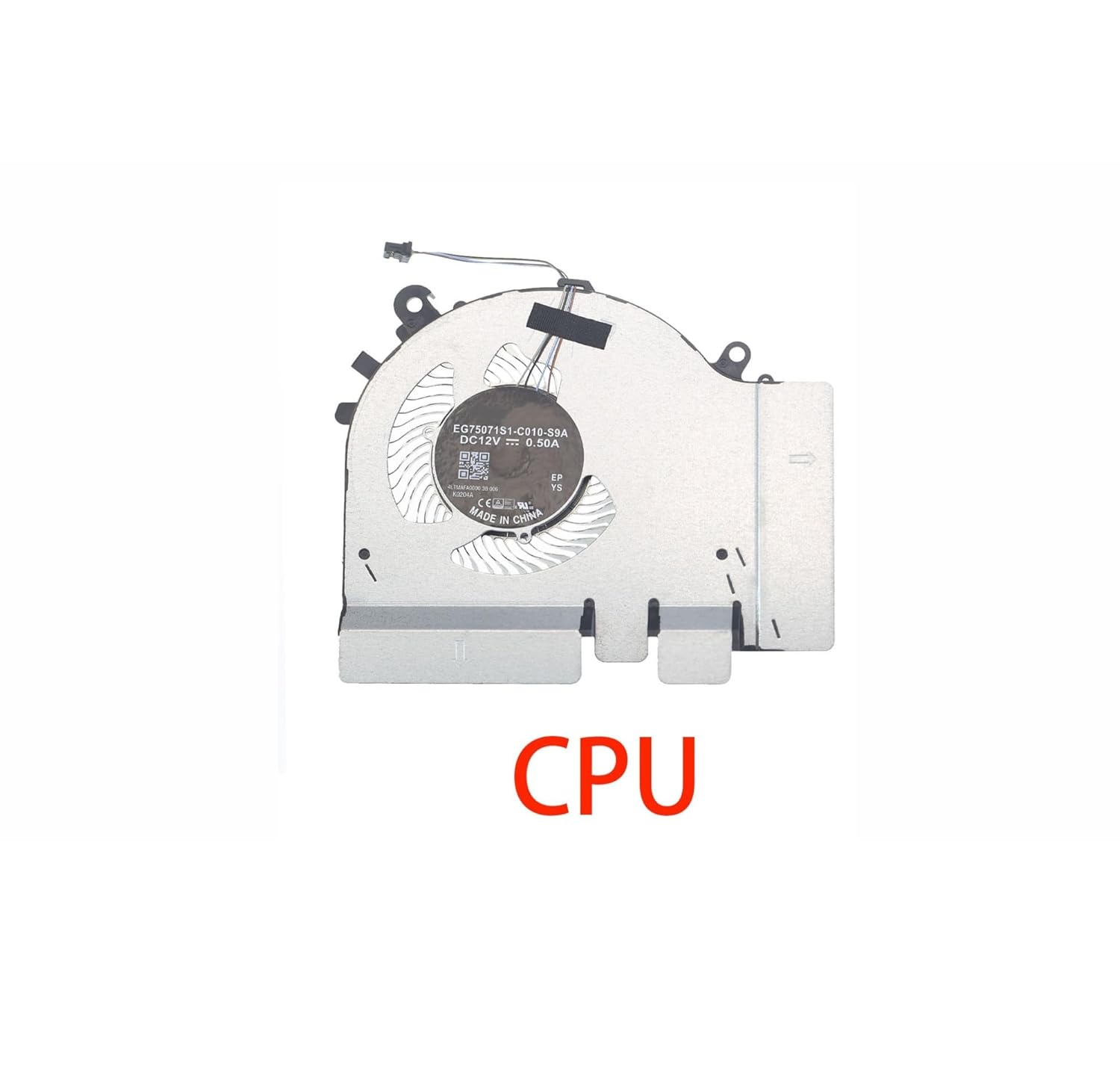 Laptop CPU GPU Cooling Fan DC12V 0.50A 4PIN，Compatible for Xiaomi 15.6 Notebook 2019 RTX 2060 GTX 1660 Ti Component(GPU Fan)