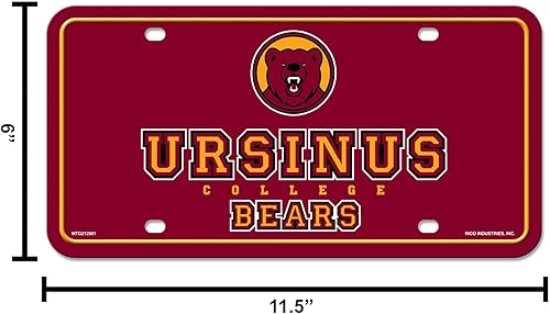 Miniatura 100 de NCAA etiqueta de metal para auto, negro