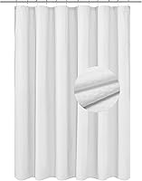 Vista 12 de Barossa Design Cortina de ducha de tela impermeable o forro de microfibra de 72 pulgadas de ancho x 80 pulgadas de alto, extra larga, calidad