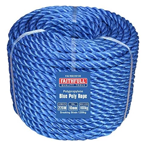 Faithfull Blue Poly Rope 10mm Dia 220M Cover
