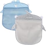 Maille respirante : ce sac de rangement en maille super robuste assure une bonne circulation de l'air et évacue complètement l'eau, de sorte que les jouets peuvent sécher rapidement et éviter la moisissure, et votre enfant est tenu à l'écart des bactéries.