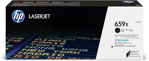 Cartucho de tóner negro original HP 659X de alto rendimiento  Funciona con HP Color LaserJet Enterprise M856, HP Color LaserJet Enterprise MFP M776