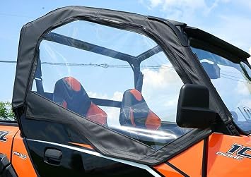 Seizmik UTV Soft Half Upper Doors Compatible with Polaris General 1000 4 2017-2022 and 1000 XP 4 2020-2022 UTV Models | with Zippered Windows | Side by Side Accessories