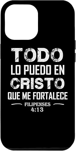 Miniatura 70 de Funda para iPhone 12/12 Pro Filipenses Todo Lo Puedo En Cristo Biblia Cristiana