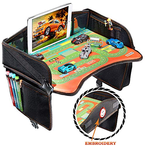 Coolmum Kids Travel Tray, Toddler Car Seat Tray, Activity Organizer, Snack Lap Tray
