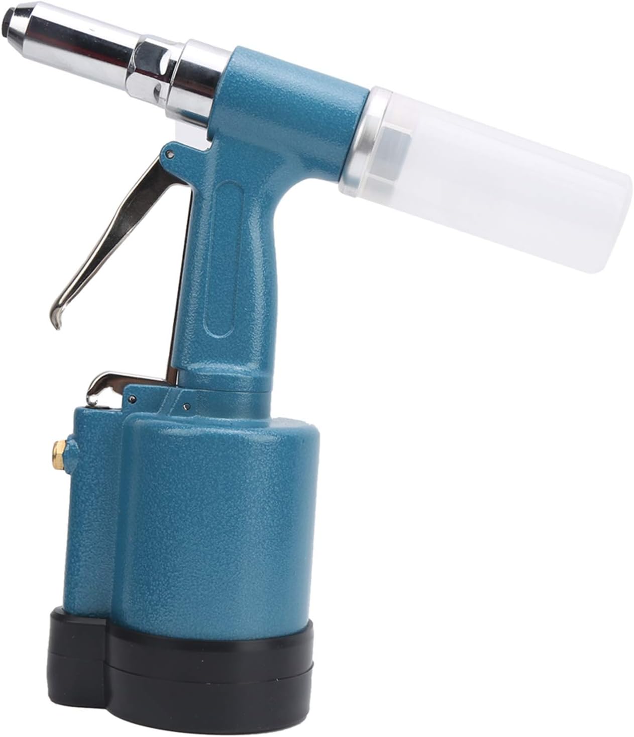 Air Rivet Gun Industrial Grade 3‑Jaw Pneumatic Riveter Aviation Aluminum Hydraulic Structure for Automotive Construction Manufacturing Industries (American Style)