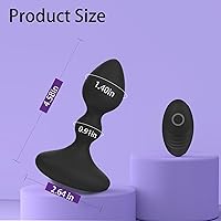 Vista 6 de Vibrador de enchufe anal con control remoto y aplicación, juguetes sexuales para hombres y mujeres, masajeador de próstata con 10 modos