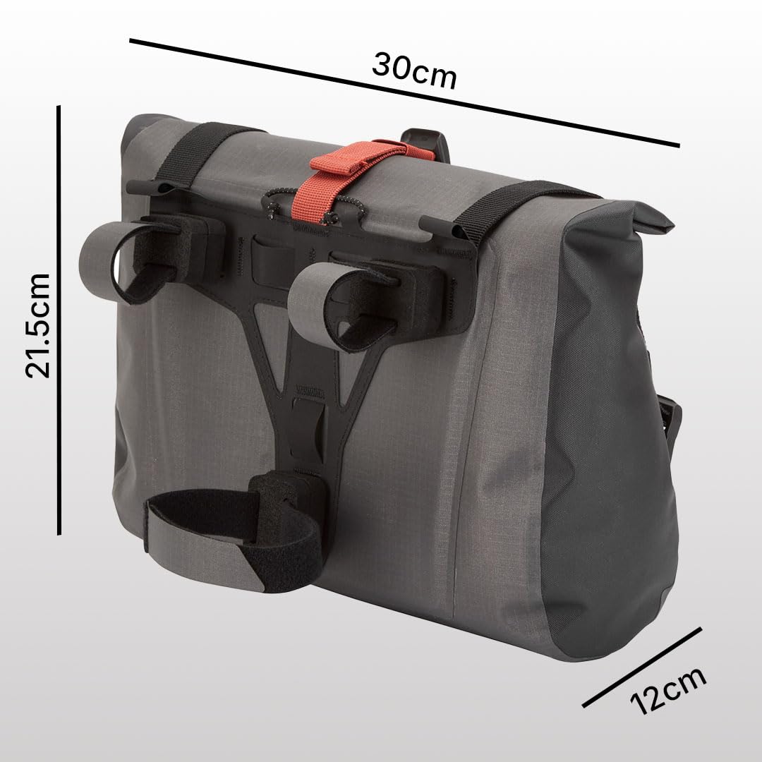 Altura Vortex Fahrrad-Lenkertasche, wasserdicht, 7 l, Grau
