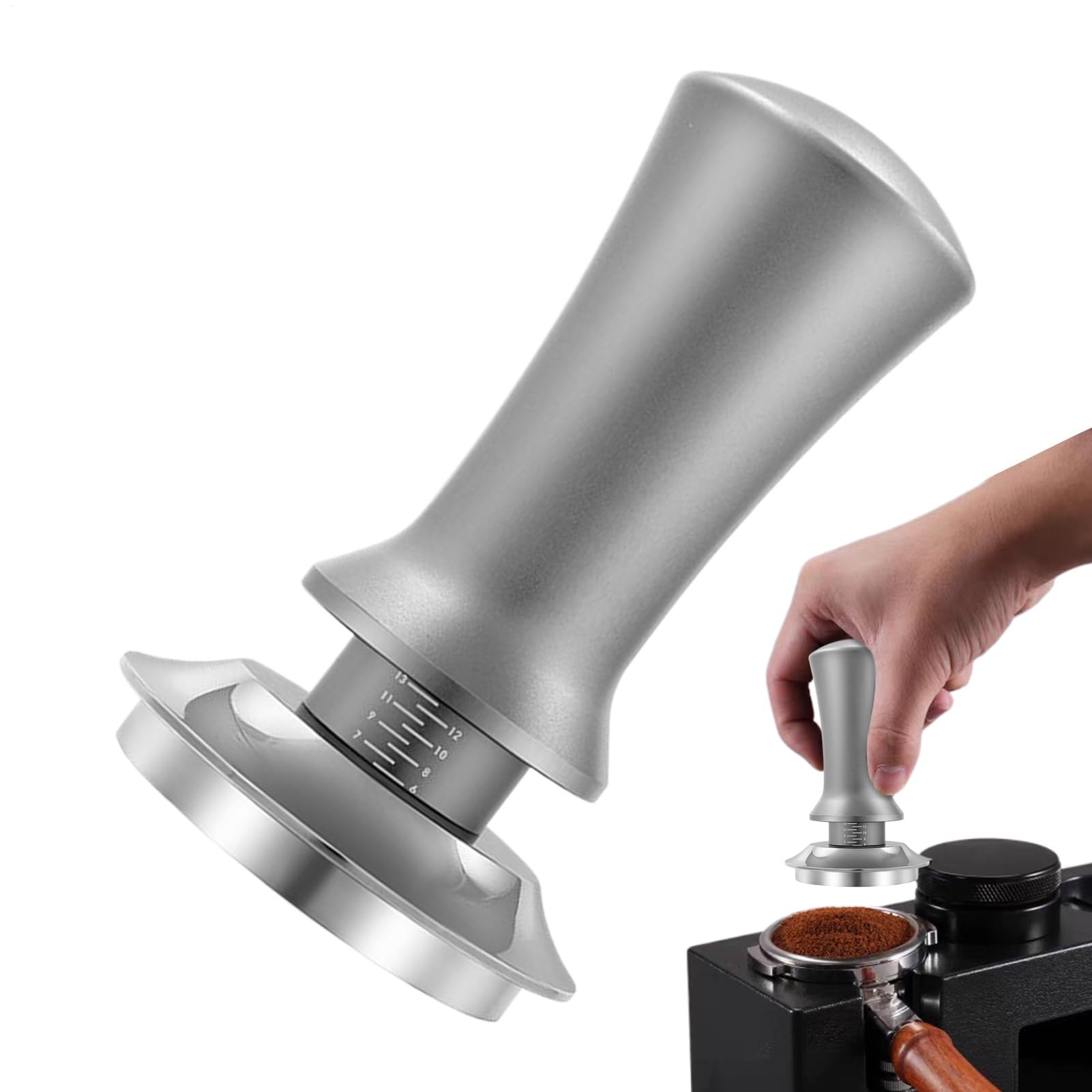 Presse à grains de café de 53 mm pour éviter le channeling de l'eau