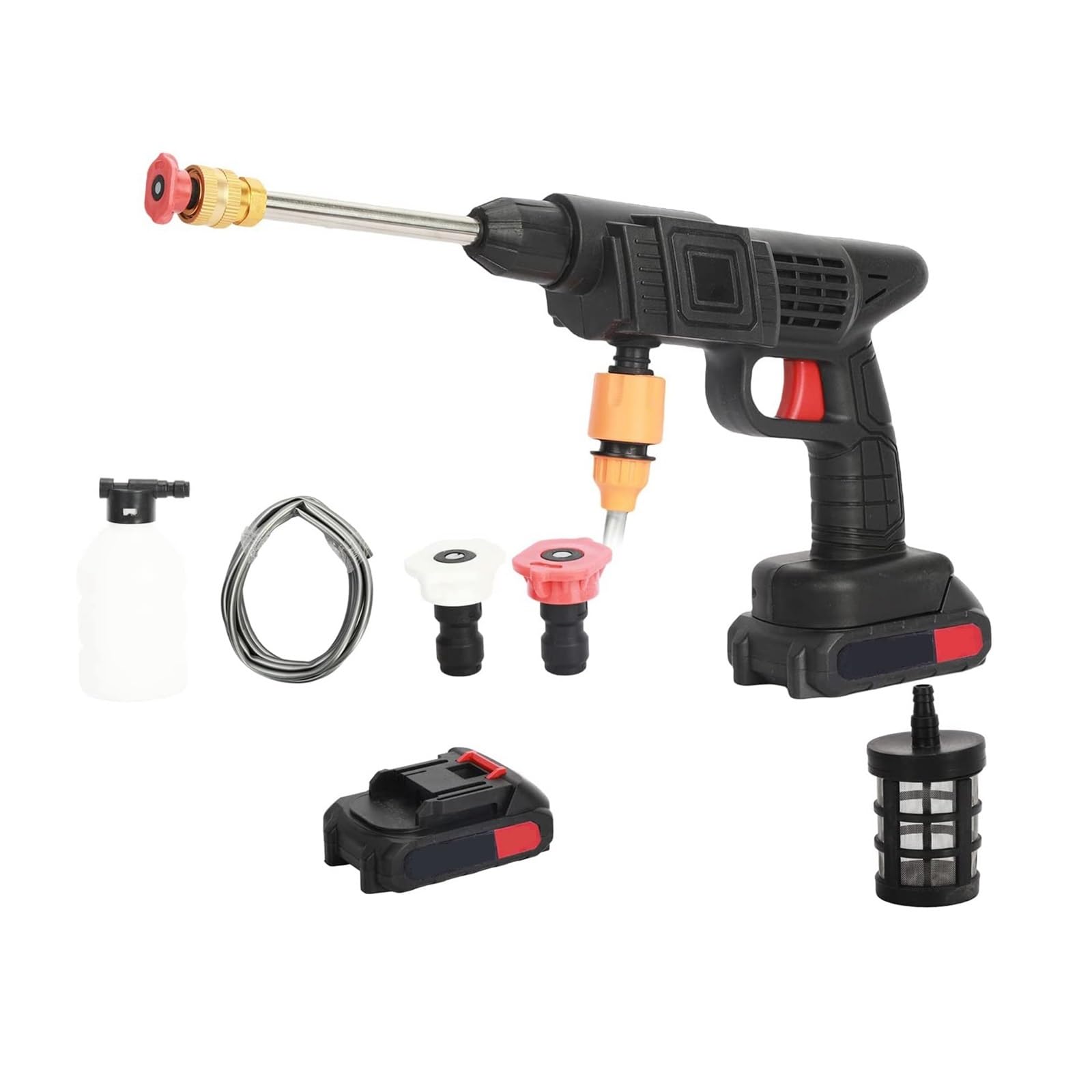Pistola For La Pulizia Della Rondella Ad Alta Pressione Portatile Acqua Elettrica Senza Fili For Lavaggio A Schiuma For Auto Ricaricabile For Da Giardino Potente Getto A Pressione