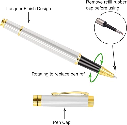 Vista 55 de Aolun Bolígrafos personalizados, bolígrafo grabado personalizado con tu nombre o mensaje, repuesto mediano recargable, regalos personalizados