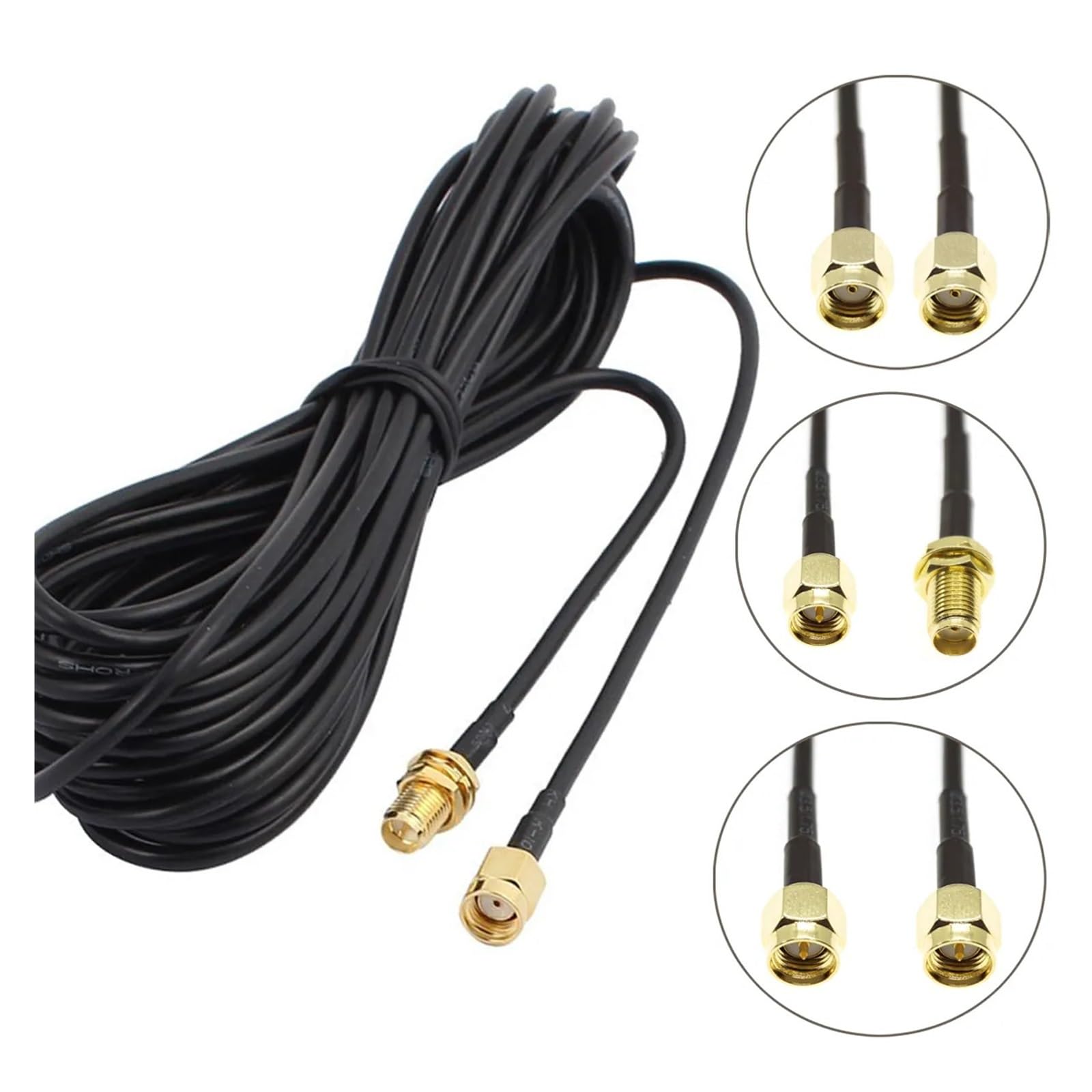 urcianow Cavo Adattatore N Femmina a SMA Maschio 15cm RG316 - Cavo Coassiale 50 Ohm Bassa