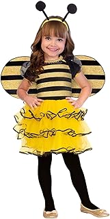 amscan - Girls Bumble Bee Fancy Dress Costume Age: 1-8 Years