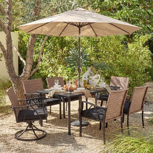 Andehomy 7-Piece Patio Dining Set...