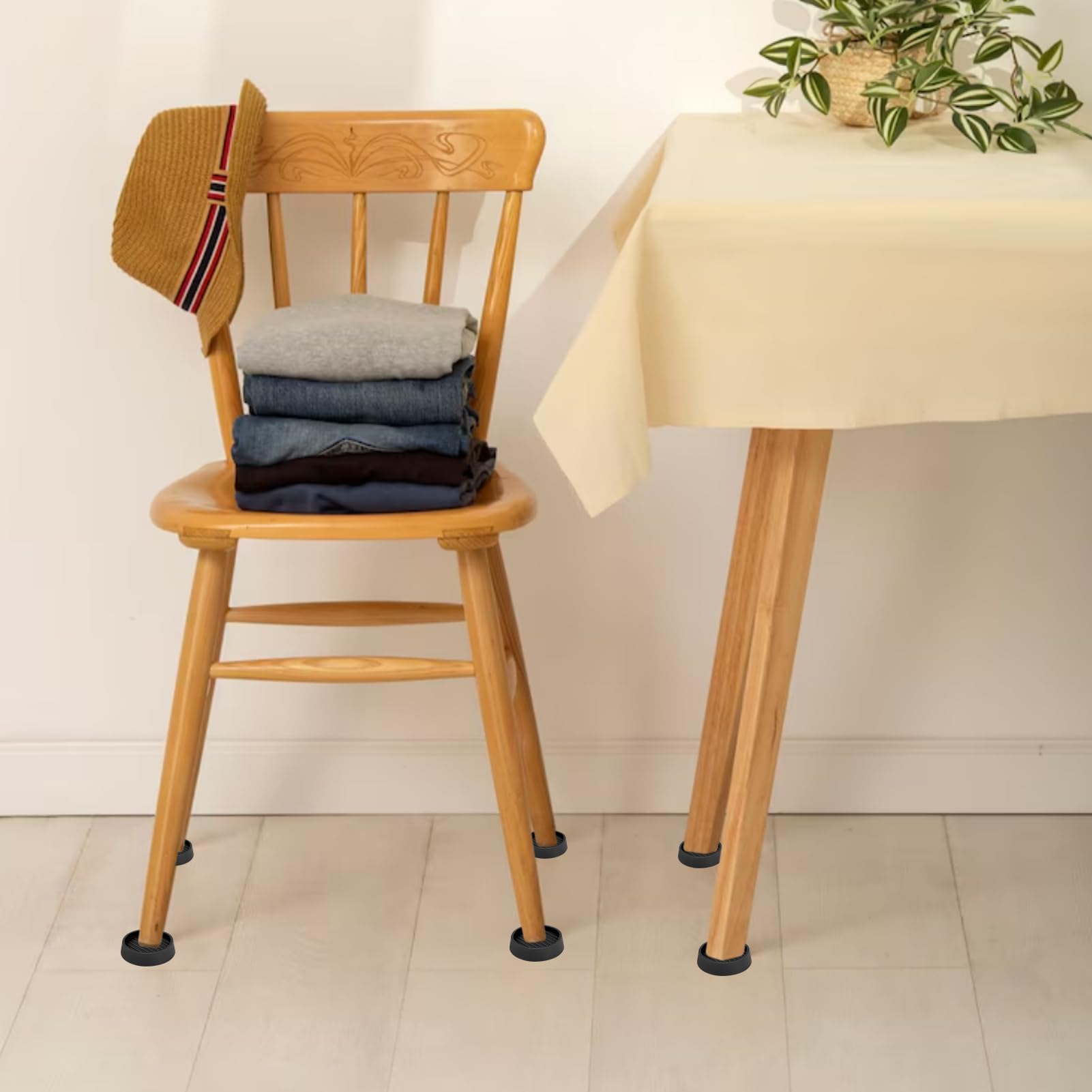 4 Pcs Furniture Rubber Castor Cups - Image 4