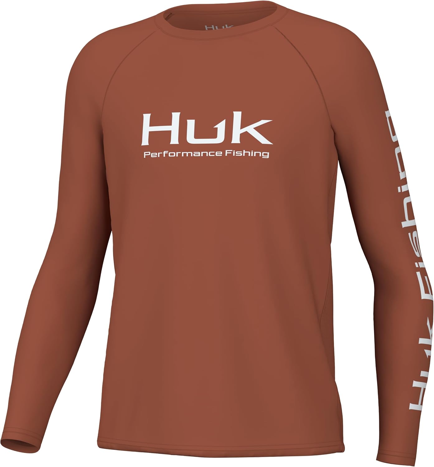 HUK Boys' Pursuit Graphic Long Sleeve, Fishing Shirt for Kids