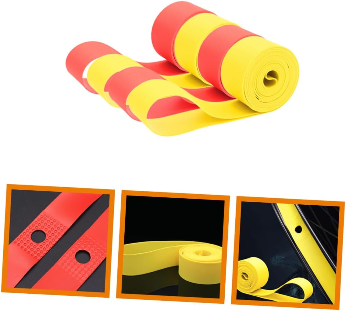 YARNOW 4rolls Rim Strip for Cycling Rim Tape Bicycle Tyre Liner No Flat Tire Pads Puncture Prevention Bicycle Tyre Cushions Simple Install