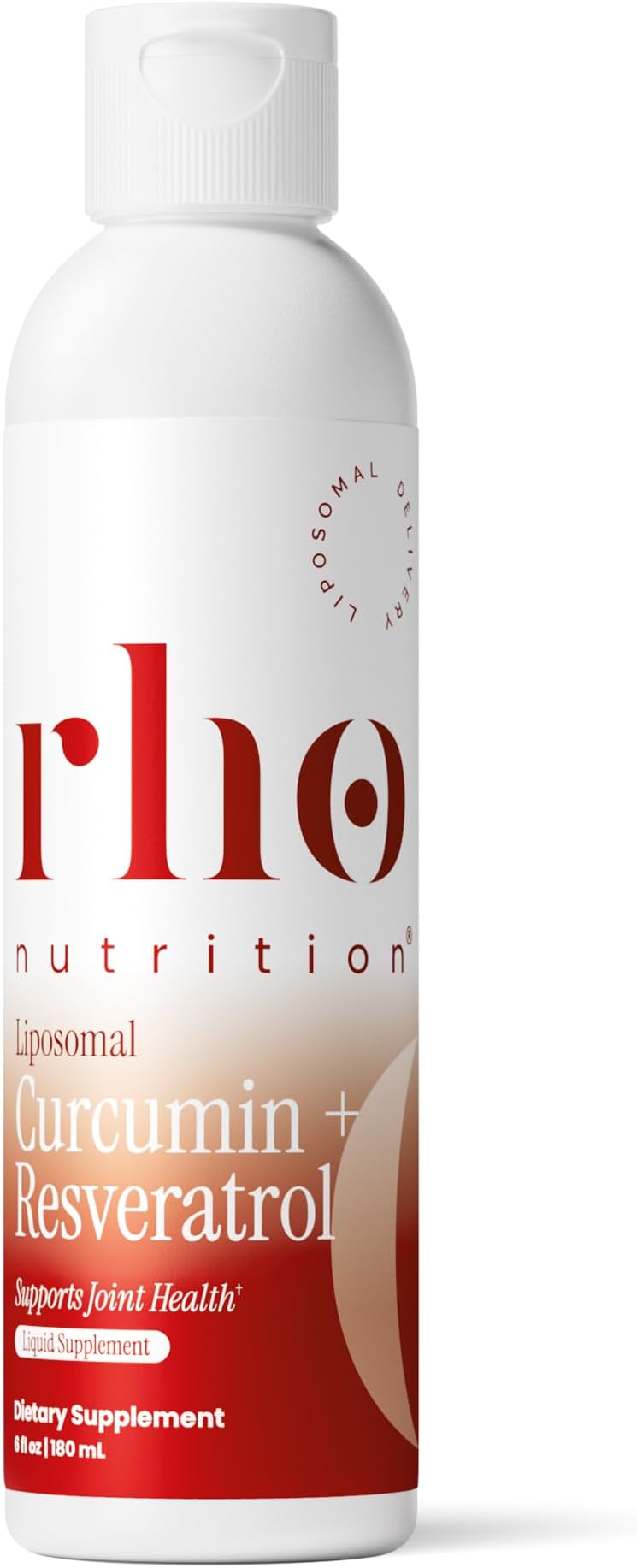 Rho Nutrition Liposomal Curcumin + Resveratrol (1 Pack) – Ultra High Absorption Liquid Curcumin Supplement – Promotes Joint Comfort, Mobility, Cellular Health and Overall Well-Being | High Absorption Formula, Curcumin & Resveratrol, Joint Comfort, Mobility & Cellular Health, 30 Servings