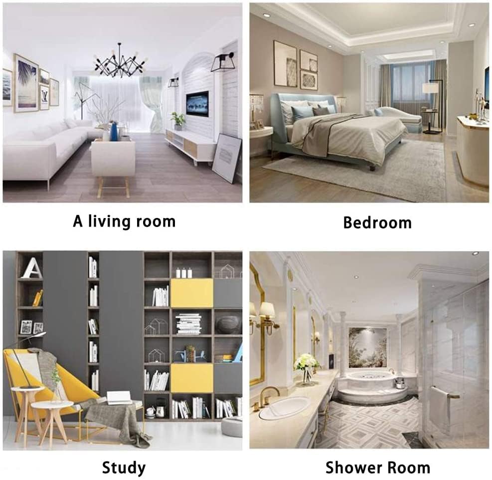 Miniatura 8 de Paquete de 20 topes magnéticos para puerta, topes magnéticos blancos para la parte inferior de la puerta, montaje en pared y piso, topes de puerta