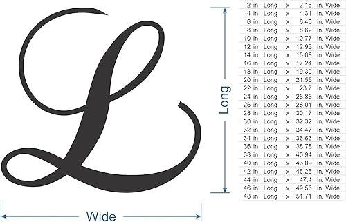 Miniatura 7 de Letra de madera cursiva L, para puerta delantera, para encima de la cuna, para guardería