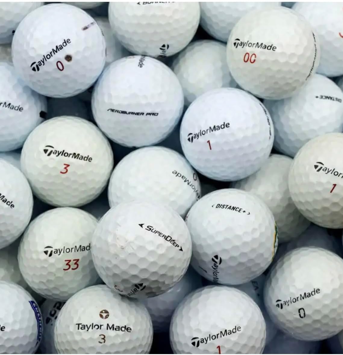 GBall900 Golf Balls Mix B Grade for Taylormade, Look Like New and Feel Like New, Pack of 50