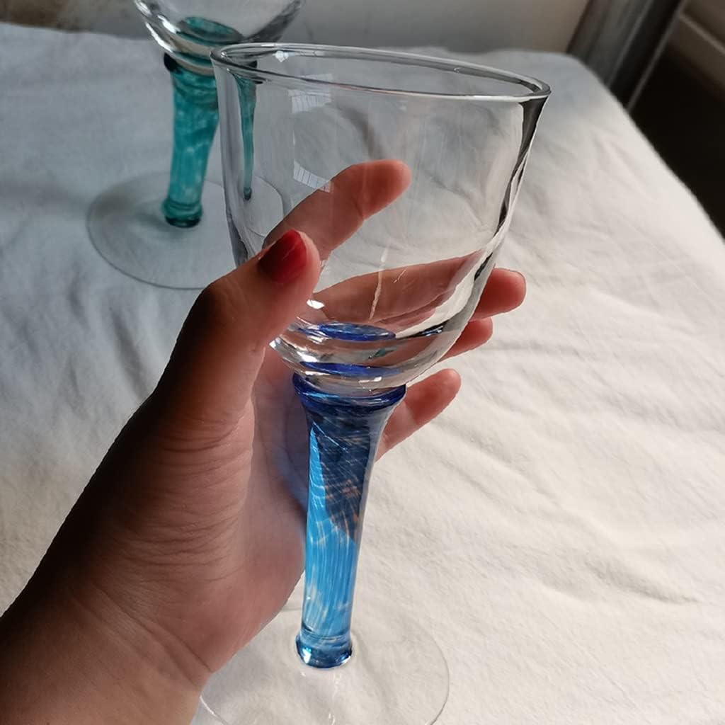 1pcs Vintage Cocktail Glasses Creative Glass Wine Home Green Goblet Red