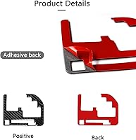 Vista 5 de Bilisin Decoración de fibra de carbono compatible con Toyota Central Control Panel de cambio de marco, accesorios interiores para Toyota Tundra 2014