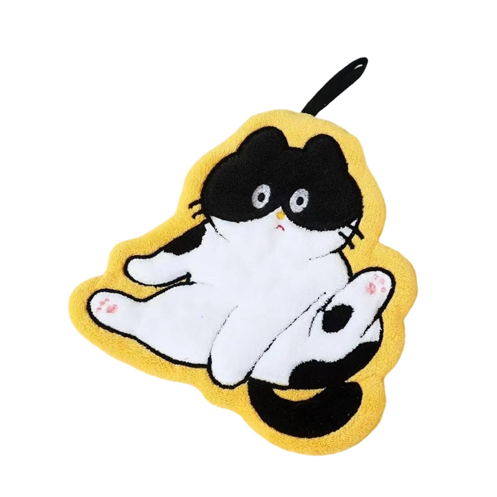 Tsophreniq Lovely Cartoon Animal Hanging Towel Strong Absorbent Thick Cloth Hand Towel for Kitchen and Bathroom Use Hanging Loop Towels