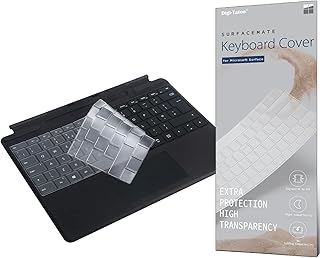 Keyboard Cover Protector for Surface Pro Type Keyboard UK English Layout (Surface Pro 9/8/X Compatible) - Ultra Thin, Clear Keyboard Skin Protector…