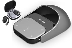 AI Mouse with Earbuds - Bluetooth ChatGPT Mouse with Voice Recording Summarize by AI Detachable Presenter Presentation Pointers