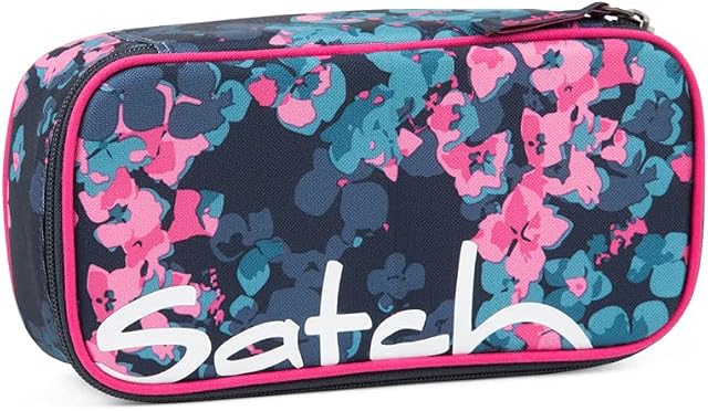 Satch SAT-BSC-001-9R2 piórnik, uniseks, wielokolorowy, nie jest wprawdzie i musi być wymieniony przez proper Value "Satch Piórnik, duży, przegródka, ekierka geometryczna - Awesome Blossom - niebieski