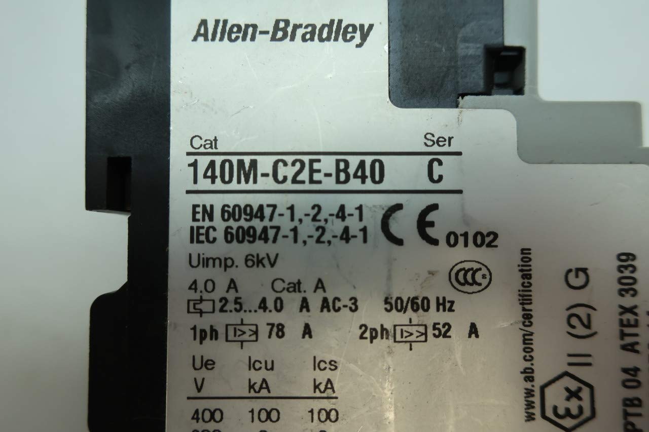 ALLEN BRADLEY 140M-C2E-B40 SER C MOTOR PROTECTION 3P 2.5-4A BREAKER D547671