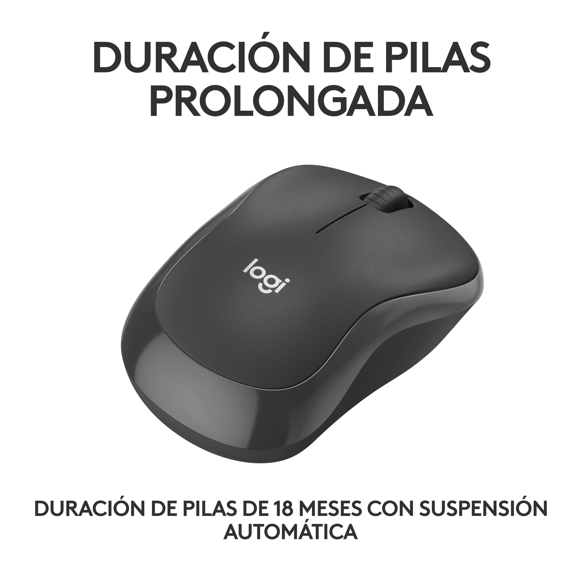 Logitech M240 Silencioso Bluetooth Ratón, inalámbrico, Compacto, portátil, Seguimiento Suave, batería 18 Meses, Windows, macOS, ChromeOS, Compatible con PC, Mac, laptops, Tablets - Grafito
